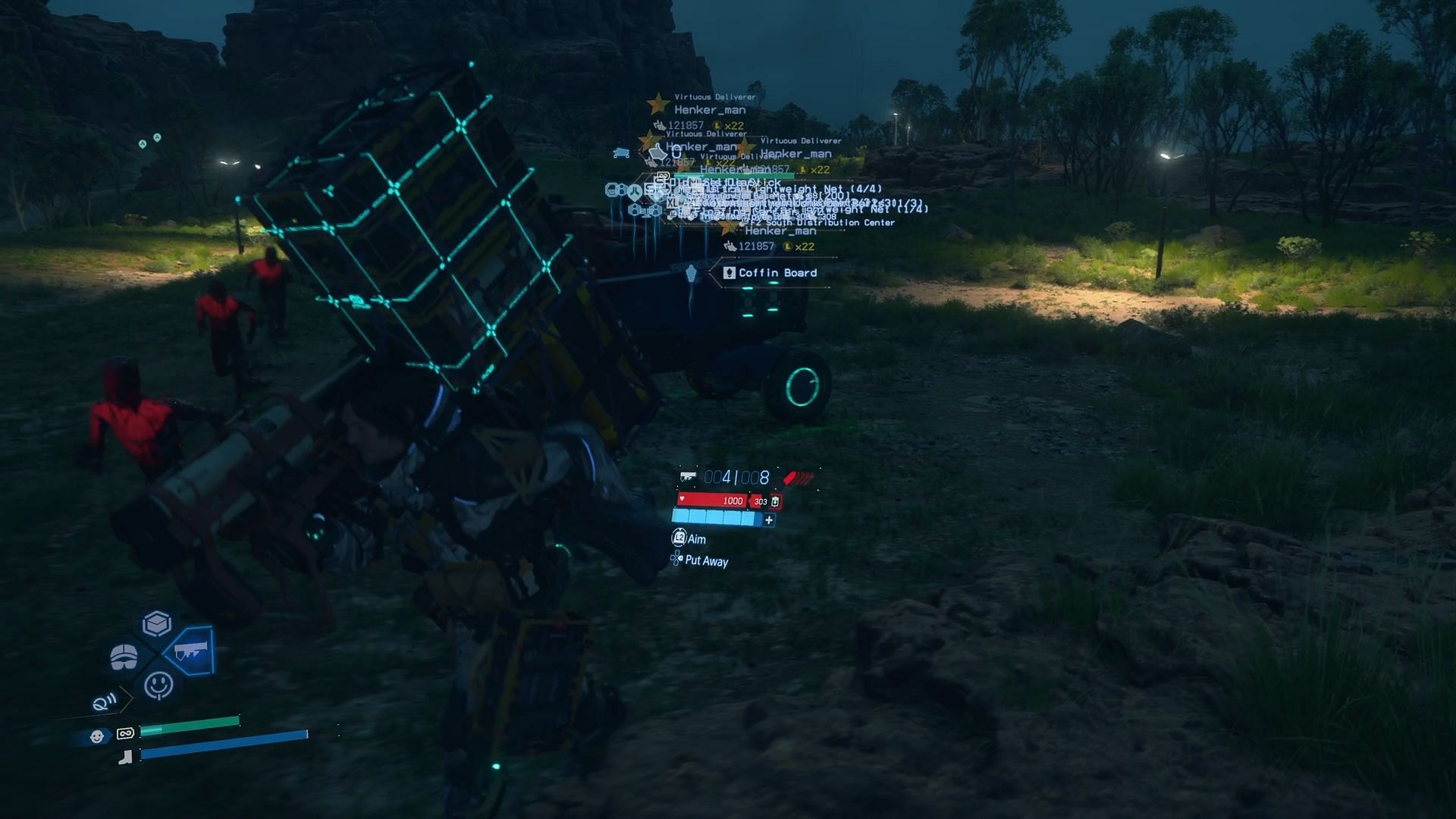 Red BTs ambushing Sam (Image via Sportskeeda Gaming || Kojima Productions)
